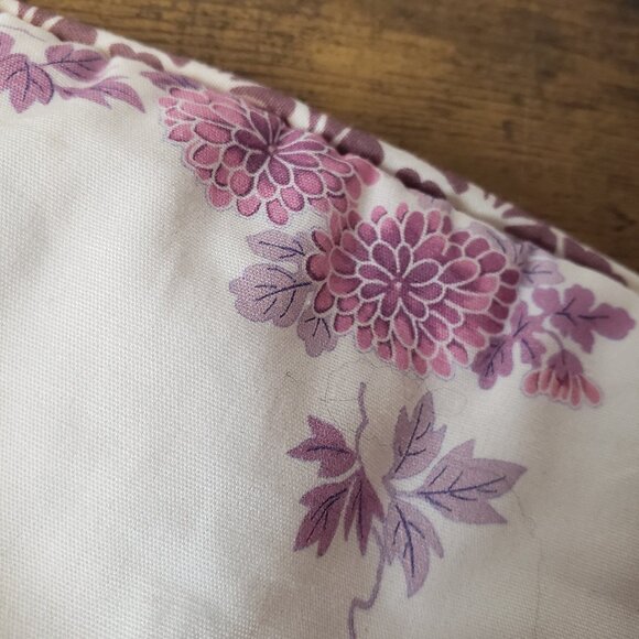 Beautiful Natural Botanical pink cream white purple print reversible sleep mask - Picture 10 of 10